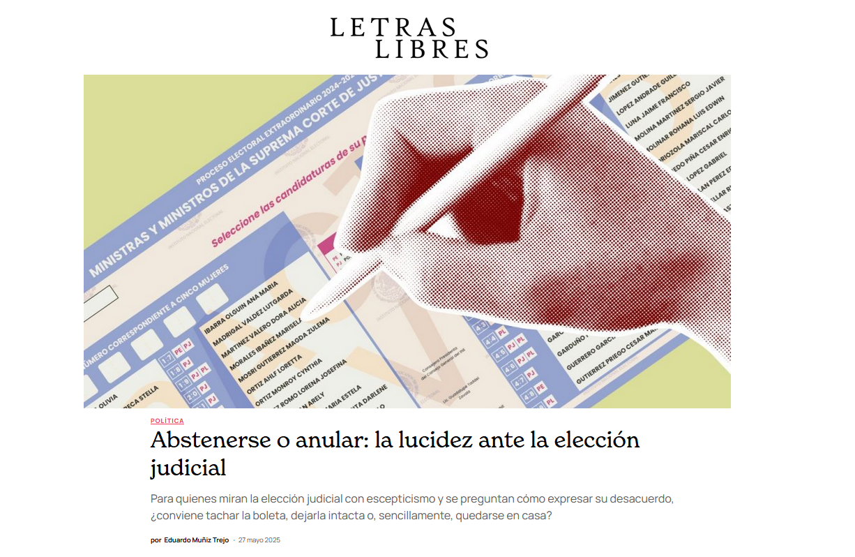 Abstenerse o anular: la lucidez ante la elección judicial